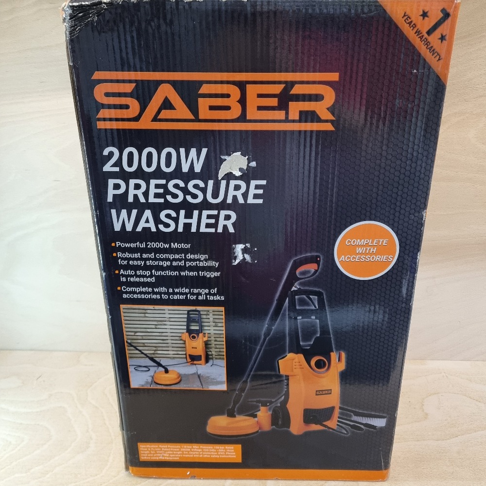 saber SABER 2000W PRESSURE WASHER BUY WITH CONFIDENCE! Own4Less